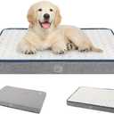 EMPSIGN Reversible Cool and Warm Dog Bed for Crate Pad, Pet Beds with Washable and Removable Cover, Dogs Crate Beds Sleeping Mats, Beds for Dog Crate for Large Medium Small Dogs, Grey (M (30"x 20"x 2"), 50LBS PETS)