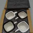 4 Cups Cute Mugs for Kids Hot Chocolate Cocoa Mug Gifts for Kids Women Christmas Mother's Day Set 6OZ