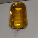 Regency International 9" Acrylic Emerald Cut Precious Gem Ornament, Copper
