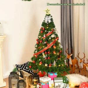 5Ft Artificial PVC Christmas Tree Stand Indoor Outdoor Green