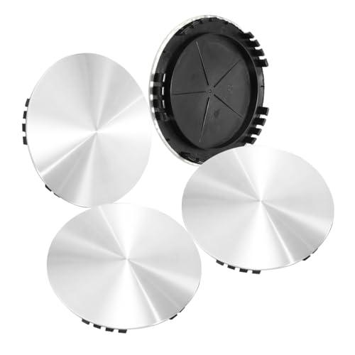GTOWNWORKS 4pcs Wheel Center Caps for GMC Chevrolet Trucks and SUV Silverado Suburban Tahoe K1500 Escalade 1992-1999, Silver, 15" x 7" Wheels ONLY