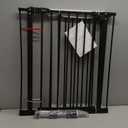 Kenya 29"-42.5" Baby Gate for Stairs, Auto Close Safety Dog Gate, Pressure Mounted Easy Walk Through Pet Gate for Doorways, Durable Stair Gate, 30" Tall, Black