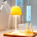 IP65 Waterproof Shower Lamp for Inside Shower Bathroom Light with 16 Color Ocean Wave Projector, Rechargeable Shower Lights with Touch & Remote Control, Ocean Waterproof Lamp for Shower/Bathroom