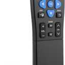 Big Button TV Remote Waterproof Control Remoto 4-in-1 Universal for Seniors with Learning Functions Easy to Use and Set Up for TV DVD/VCR/DVB Streaming Box Soundbar 2-Device Switching