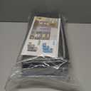 WFK handbag 4-piece set, foldable thick fabric storage bag, used for organizing bedrooms, wardrobes, and wardrobes; Can store clothes, blankets, plush toys, gray (Grey)