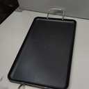 Imusa Double Burner Griddle Non-Stick 20-Inch, Black