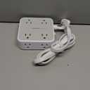 TESSAN Surge Protector Power Strip, 5 Ft Flat Plug Extension Cord with 3 USB (1 USB C) 8 Outlets, 1250W, 900J Protection, 3 Sided Outlet Extender with Power Switch for Office, Dorm Room Essentials (Grey)