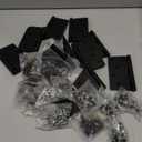 12 Pack Black Door Hinges 4 Inch, Exterior Door Hinges with Square & 5/8" Radius, Removable Pin, Perfect for Heavy-Duty Front & Back Door, Antirust & No Squeaks