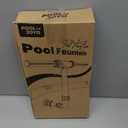 Pool Fountain for Above Ground & Inground Pools with Extension, Dual Spray Pool Waterfall Fountain, Adjustable Pool Sprinkler Fountain for Swimming Pools, Cooling Waterfall Spray, Pool Accessories