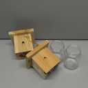 2 PCS Wood Carpenter Bee Trap for Outside - Best Bee Trap - Nature Hanging Carpenter Bee Traps Plastic Jar Outdoor - Insect Traps
