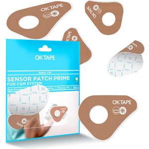 OK TAPE Adhesive Patches Compatible with Freestyle Libre 3/3 Plus(15 pcs), Waterproof & Sweatproof CGM Sensor Covers for 15 Days, Thin, Long Last Sensor Patches