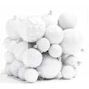 Annecy Christmas Tree Ornaments - 36 PCS Shatterproof Christmas Ball Ornaments Set for Holiday, Wreath & Party Decorations (Multi-Size, Gold, White)