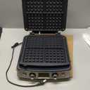 GreenPan Elite 4-Square Belgian & Classic Waffle Maker, Healthy Ceramic Nonstick Aluminum Dishwasher Safe Plates, Adjustable Shade/Crunch Control, Wont Overflow,Easy Cleanup Breakfast,PFAS-Free,Black