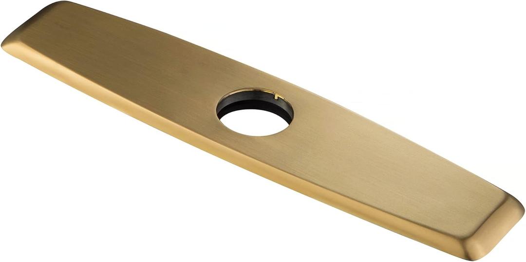 KRAUS Deck Plate for Kitchen Faucet in Brushed Brass, DP02BB