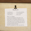 Framed “Drop Biscuits” Recipe Kitchen Wall Art (Farmhouse Style), 12 x 16 inches