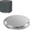Fire Pit Lid with Cover for Solo Stove Bonfire 2.0 Fire Pits, Stainless Steel Fire Pit Lid with Fire Pit Cover for Solo Stove Bonfire 19.7" FirePit, Portable Outdoor Fireplace and Camping Accessories