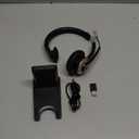 Earbay Wireless Headset with Microphone, Single-Ear Bluetooth Headset with Microphone Noise Cancelling & Mute Function, Wireless Headphones with Charging Base & USB Dongle for Work