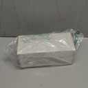 Small Table Lamp for Bedroom - Bedside Lamps for Nightstand, Minimalist Night Stand Light Lamp with Square Fabric Shade, Desk Reading Lamp for Kids Room Living Room Office Dorm (12.8in, Cream & Black)