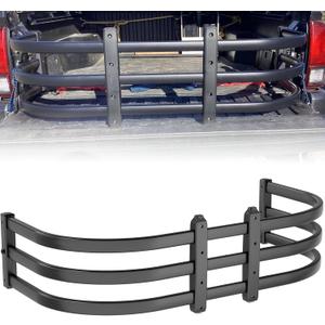Truck Bed Extender, Aluminum Tailgate Extender, 55"-68" Adjustable Length, Drill Required, Fits for Tacoma, Gladiator, Frontier, Colorado/Canyon, Ranger, Ridgeline