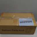 Metal Arch Backdrop Stand 2 Set (6FT/5FT), Gold Wedding Arch Frame, Balloon Arch Stand for Wedding, Baby Shower, Birthday, Ceremony, Party Decor