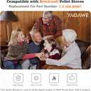 YAOAWE Pellet Stove Igniter Part C-E-IGN Replacement for All Breckwell Stoves, 4'' Fireplace Hot Ignitor 300W, Part Number 80607