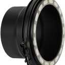 Chimney Pipe Stove Adaptor For All 6" Diameter Double Wall Insulated, Transitioning From Single Wall Stove Pipe To Chimney Pipe, 304 Stainless Steel, High Density Ceramic Fiber Blanket Insulation