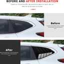 Rear Window Louvers for Honda CRV CR-V 2017 2018 2019 2020 2021 2022 Accessories Sporty Air Vent Cover Trim Window Glass Blinds Glossy Black
