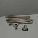 60-Inch Stainless Steel Curved Shower Curtain Rod, 5 Foot Mounted Non-Telescoping Rust Proof (Brushed Nickel)