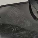 GARGOYLE BELLS Motorcycle Swing Arm Bag Solo Saddle Bags For Sportster Softail PVC Waterproof Motorcycle Luggage Bags for Motorcycle or Bike (Right Side, Black-Single Buckle)