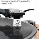 SeeYing Vinyl Record Player with Built in HiFi Speakers, Bluetooth Belt Drive Turntable for Vinyl Records with Magnetic Cartridge, Auto Stop and Warm Light Design