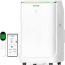 ZAFRO Smart Inverter Portable Air Conditioners, 14000 BTU (10000 BTU SACC) Dual Hose Portable AC Unit with Energy Saving/Ultra Quiet(42dB)/Drainage-free Cooling/APP/Remote for Multi-Scenario Use