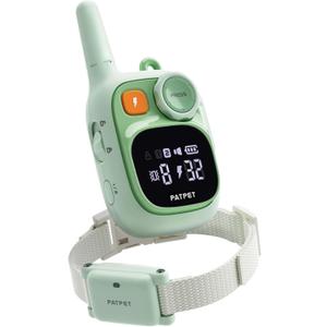 PATPET Dog Training Collar - IPX7 Waterproof Zap Collar for 8-100lbs Small Medium Large Dogs, 1800ft Rechargeable Dog Trainer, 3 Safe Modes, Green