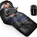 IFORREST Sleeping Bag - Single-Person Cold Weather Camping Sleep Bag for Adults and Teens - XXL 33in/ 40" - Extra-Wide & Warm for Big & Tall - All-Season Comfort (Black)