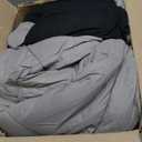 HIG Reversible 5-Piece Twin XL Comforter Set  Black Quilted Down Alternative Bedding Set, All-Season Super Soft Microfiber Bed in a Bag Comforter Sets with Sheets, Pillowcases & Shams