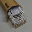 Veken 6-Pack Rustproof&Waterproof Shower Caddy, Adhesive Shelves Rack with Soap Holder, Large Bathroom & Washroom Organizer, No Drilling Wall-Mounted Kitchen&Home Decor,Ideal for Bathtub Storage,White