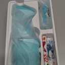 AquaSonic Kids' Water Flosser for Ages 6+ | Standard Nozzle, Orthodontic Nozzle & Waterproof Stickers | 4 Flossing Modes | Aquarium Adventures Theme (Blue)