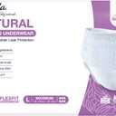 Veeda Natural Adult Incontinence Underwear for Women - Postpartum Underwear for Bladder Leakage Protection - Disposable Underwear with Maximum Absorbency - Large Size - 24 Count