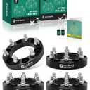 YHTAUTO 6x5.5 to 6x135mm Wheel Adapters 1" Compatible with Chevrolet Cadillac GMC Ram Models: Silverado Yukon, Tire Spacers w/M14x1.5" & 12.9 Grade Studs, 108mm Center Bore 6 Lug 4PCS