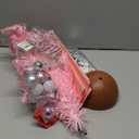 Wangchao Craft 20" Mini Pink Christmas Tree, Artificial Small Table Top Warm Lights, Star Treetop and Ornaments, Tabletop Christmas Tree for DIY Pink Christmas Decoration Gifts