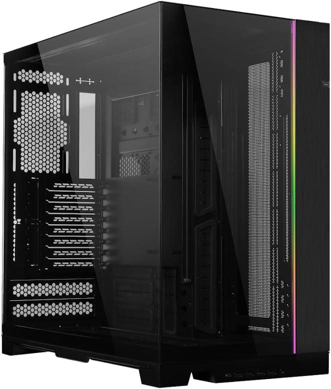 Lian Li Dynamic EVO XL - Up to 280mm E-ATX motherboard - ARGB lighting strips - Up to 3X 420mm radiator -Front and side tempered glass panels - Reversible chassis- Cable management (O11DEXL-X)