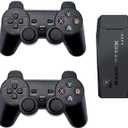 Retro Game Console, Retro Gaming Console, Wireless Retro Game Console, Plug & Play Video TV with 25100+ Built-in Games, 4K HDMI Output, and 2.4GHz Wireless Controller, 9 Classic Emulators (Black)