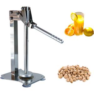 Heavy-Duty Stainless Steel Manual Lemon & Fruit Juicer, Quick & Efficient Citrus Presser for Kitchen Use (sliver)