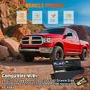Nilight Truck Bed Tool Box Left Drivers Side Truck Tool Box Fit for Dodge Ram 1500 2500 3500 2002-2018 ABS Swing Case Truck Bed Storage Box w Lockable Lid Waterproof Wheel Well Toolbox, without Rambox