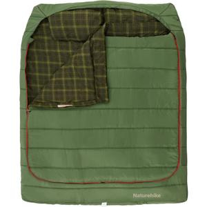 Naturehike Flannel Sleeping Bag for Adults with Pillows, Doublewide Two Person Sleeping Bag for Couples & Whole Family, All Seasons for Camping, Hunting & Bedding