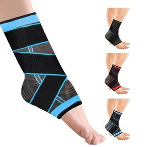 Ankle Brace for Plantar Fasciitis  Pack of 2 Adjustable Ankle Support Wrap for Men & Women, Ligament Stabilizer, Compression Lace Up for Swelling & Pain Relief, Heel Protector for Walking (Blue, Large)