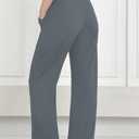 Bamans Dress Pants Women Bootcut Flare Leggings High Waisted Work Business Office Trousers Yoga Slacks with Pockets (Black, XS)