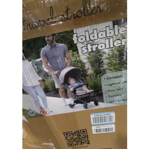 Lightweight Travel Stroller for Baby & Toddlers - Easy Fold & Compact Stroller with Canopy, Storage Basket, Multi-Position Recline & Convenient One-Hand Fold (Grey)
