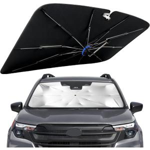 Windshield Sun Shade for Subaru Forester 2019-2026 with 360 Rotating Shaft, Custom Fit Umbrella Sunshade for UV Blocking, Interior Heat Protection, Easy Storage