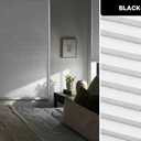 LazBlinds Cordless Cellular Shades, No Tools No Drill Blackout Honeycomb Shades Pleated Blinds for Windows, 34'' W x 48'' H, Silver White