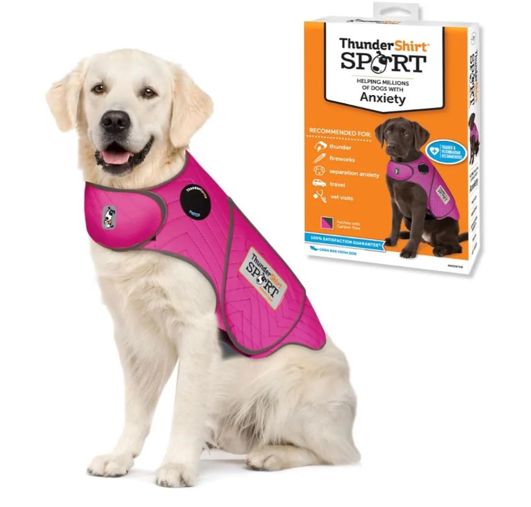 ThunderShirt for Dogs, X-Large, Fuchsia Sport - Dog Anxiety Relief Calming Vest, X-Large